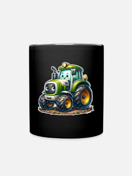 Traktor - Tasse einfarbig - Schwarz