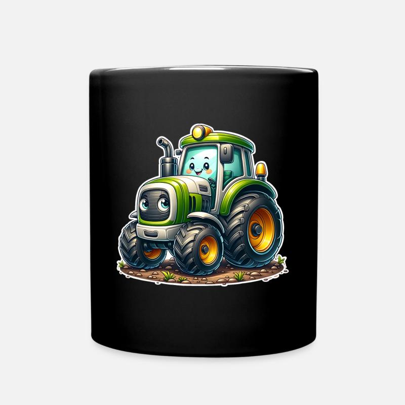 Traktor - Tasse einfarbig - Schwarz