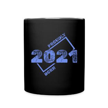 2021 - Tasse einfarbig - Schwarz - Vorne