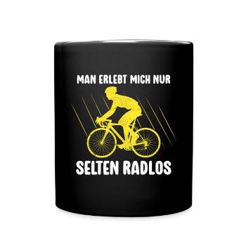 Rarement vélo sans roues vélo de montagne vélo de route vélo - Mug uni - noir - Devant
