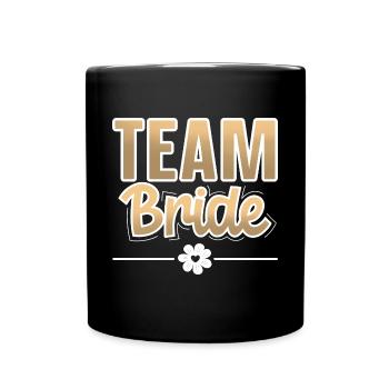 Team Bride Hen Party - Full Colour Mug - black - Front