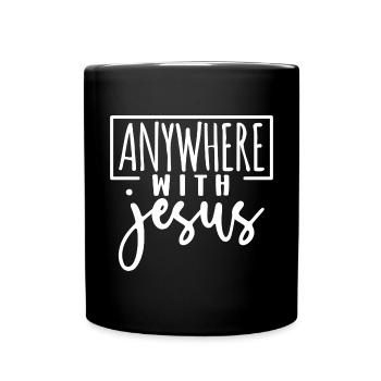 Jésus Dieu Bible Église Foi chrétienne Croire - Mug uni - noir - Devant