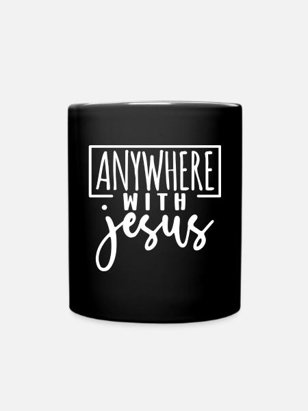 Jesus Gott Bibel Kirche Christlicher Glaube Glauben - Tasse einfarbig - Schwarz