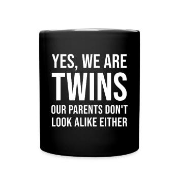 Twins - Full Colour Mug - black - Front