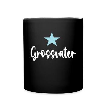 Grossvater Opa Großvater Großpapa Opi Gross-Vater - Tasse einfarbig - Schwarz - Vorne