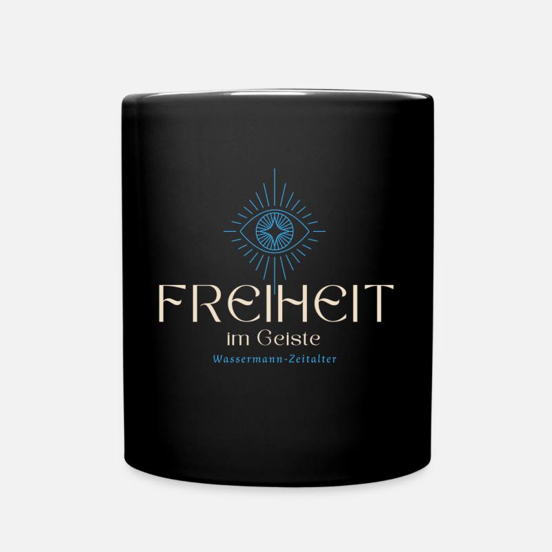Freedom in spirit - Full Colour Mug - black