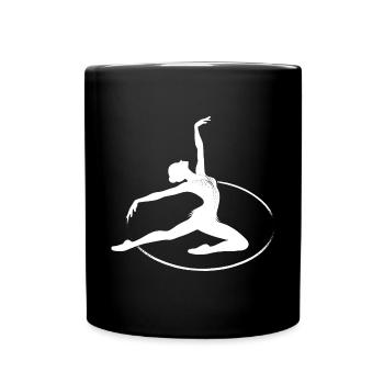 Amateur de gymnastique rythmique avec cerceau - Mug uni - noir - Devant