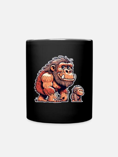 Neandertaler - Tasse einfarbig - Schwarz