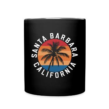 Californie Santa Barbara - Mug uni - noir - Devant