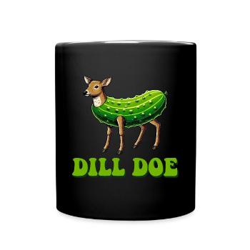 Dill Doe - Tasse einfarbig - Schwarz - Vorne