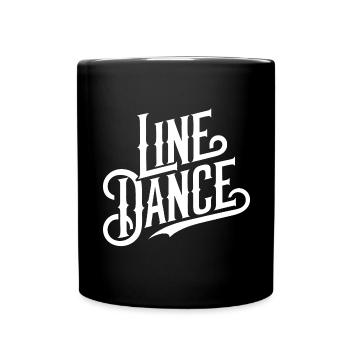 Line Dance Design für Tänzer und Tanzgruppe - Tasse einfarbig - Schwarz - Vorne