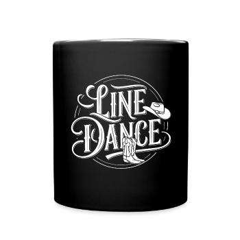 Line Dance Design für Tänzer und Tanzgruppe - Tasse einfarbig - Schwarz - Vorne