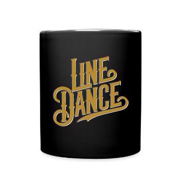 Line Dance Design für Tänzer und Tanzgruppe - Tasse einfarbig - Schwarz - Vorne