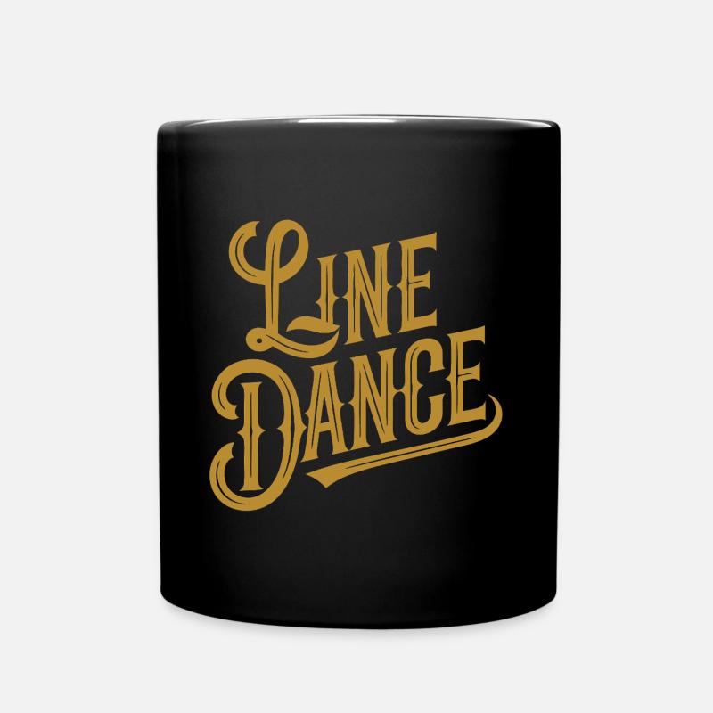 Line Dance mein Hobby - meine Passion - mein Ding - Tasse einfarbig - Schwarz