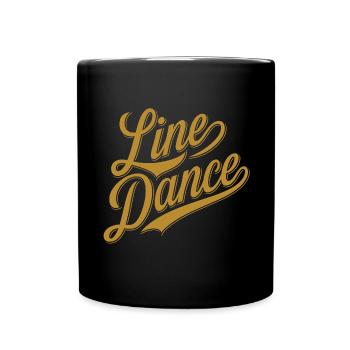 Line Dancing Country Dance Tanzen - Full Colour Mug - black - Front