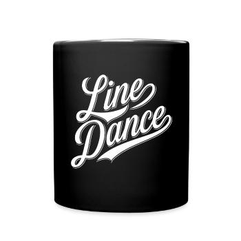 Line Dancing Country Dance - Line Dance Tanzen - Full Colour Mug - black - Front