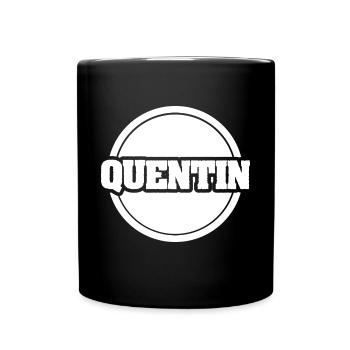 Geschenk für Quentin - Tasse einfarbig - Schwarz - Vorne