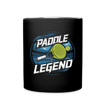 Légende du padel - Mug uni - noir - Devant