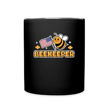 Apiculteur Usa Flag Bee Apiary Expert en apiculture - Mug uni - noir - Devant