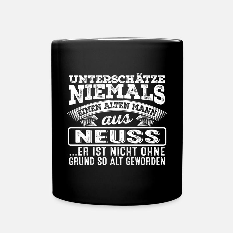 Der alte Mann aus NEUSS - Tasse einfarbig - Schwarz