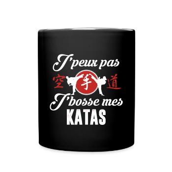 KARATE - Katas - Mug uni - noir - Devant