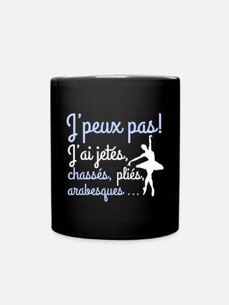 Ballet Danse classique Je peux pas - Mug uni - noir