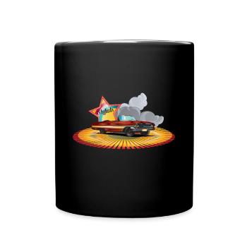 Stylish Oldtimer - Tasse einfarbig - Schwarz - Vorne