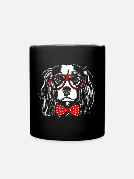 CAVALIER KING CHARLES SPANIEL Jeunes chiens de Wilsign - Mug uni - noir