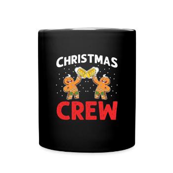 Lebkuchenmann christmas drinking - Tasse einfarbig - Schwarz - Vorne