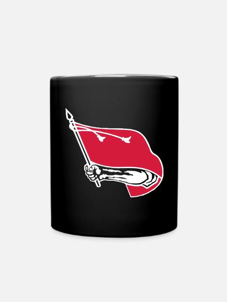 Drapeau rouge - Mug uni - noir
