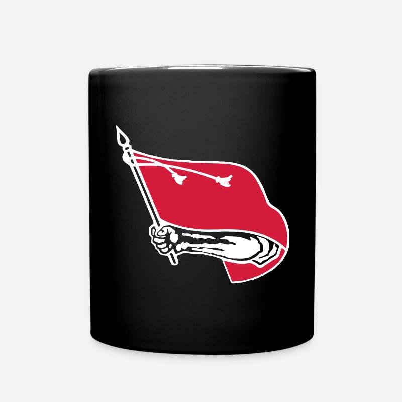 Drapeau rouge - Mug uni - noir