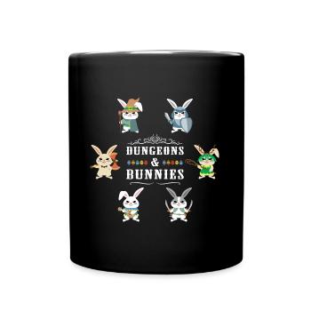 Dungeon Easter Bunny - Full Colour Mug - black - Front