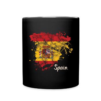 Espagne vacances Espagnole - Mug uni - noir - Devant