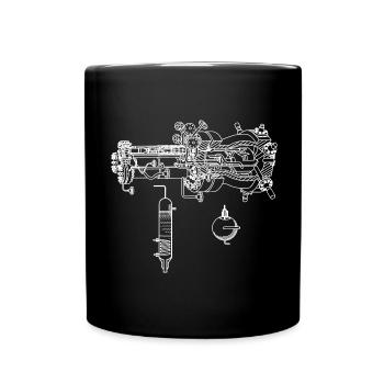 Nuclear reactor Phyik - Full Colour Mug - black - Front