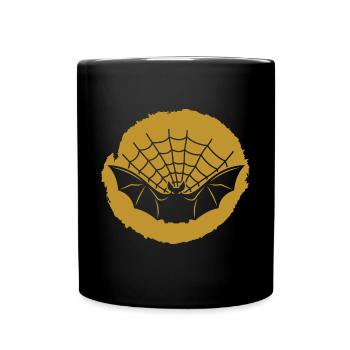 Halloween - Bat Vampire Scary - Full Colour Mug - black - Front
