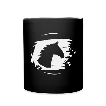 Horse Stallion Ross Mare Equestrian Sport - Full Colour Mug - black - Front