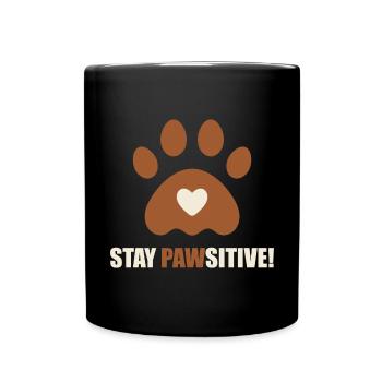 Stay paw friendly! Veterinarian Veterinary Medicine - Full Colour Mug - black - Front