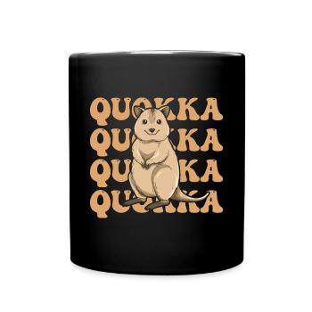Australisches Quokka-Design für einen Quokka-Fan - Tasse einfarbig - Schwarz - Vorne
