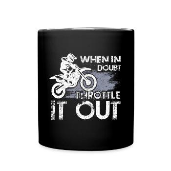 Dirt Bike - Tasse einfarbig - Schwarz - Vorne