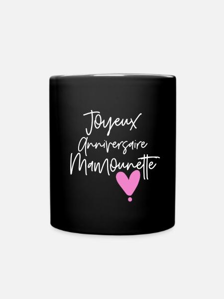 Joyeux anniversaire maman - Mug uni - noir