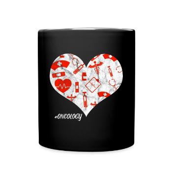 Infirmière En oncologie cardiaque I Cadeau - Mug uni - noir - Devant