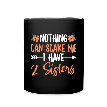 Matching Siblings Design für die mittlere - Tasse einfarbig - Schwarz - Vorne