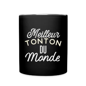 Meilleur tonton du monde - Mug uni - noir - Devant