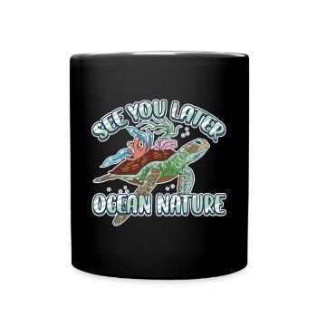 À plus tard Ocean Nature Marine Biologist - Mug uni - noir - Devant