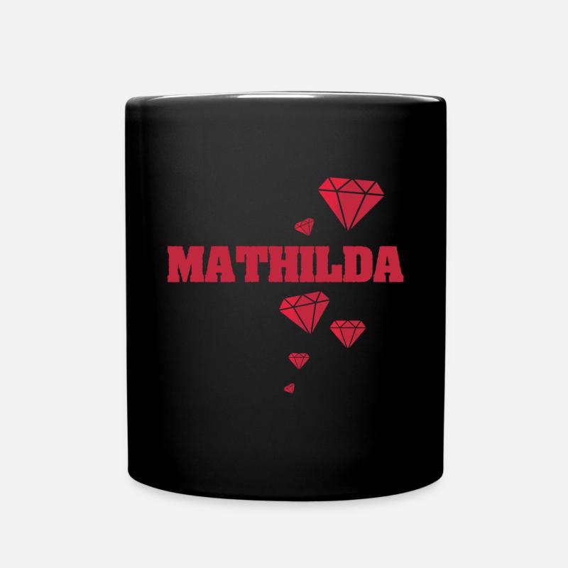 Geschenkidee Mathilda - Tasse einfarbig - Schwarz
