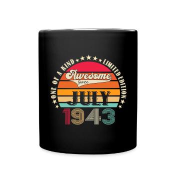 Génial depuis juillet 1943 79ème anniversaire Men’s Fun - Mug uni - noir - Devant