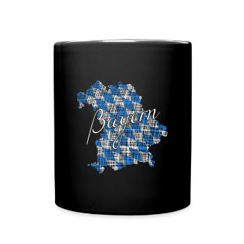 Bayern - Tasse einfarbig - Schwarz - Vorne