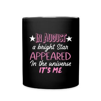 Queens are born in August - Mug uni - noir - Devant