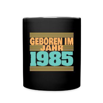 1985 - Tasse einfarbig - Schwarz - Vorne
