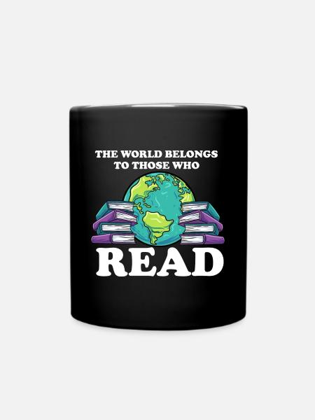 Lesen - Tasse einfarbig - Schwarz